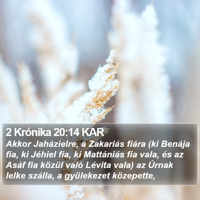 2 Krónika 20:14 KAR Bible Study