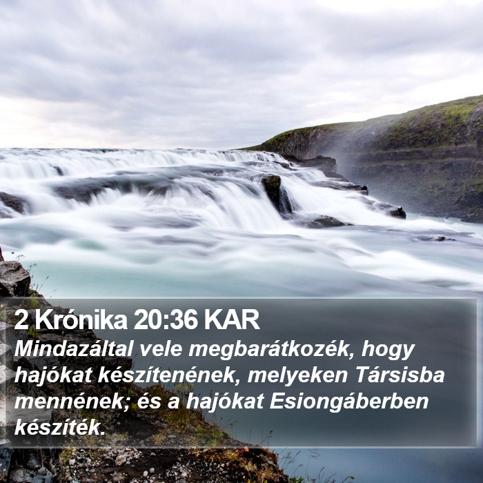 2 Krónika 20:36 KAR Bible Study