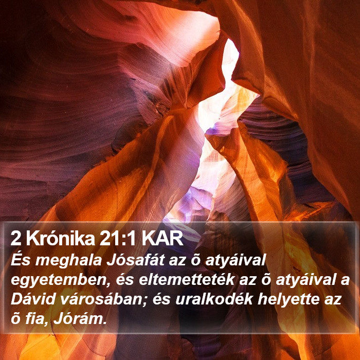 2 Krónika 21:1 KAR Bible Study