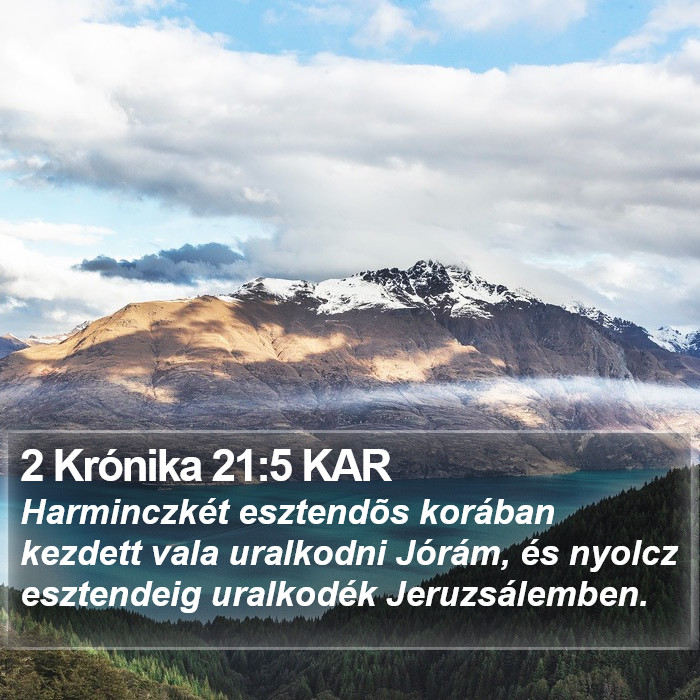 2 Krónika 21:5 KAR Bible Study