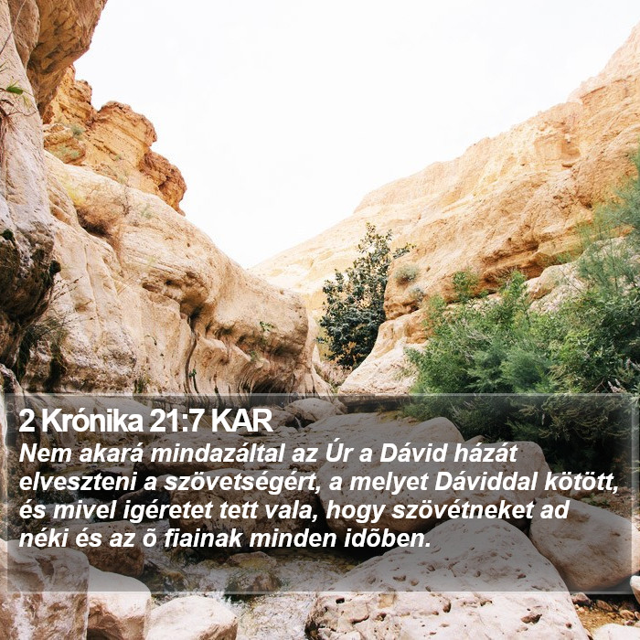 2 Krónika 21:7 KAR Bible Study