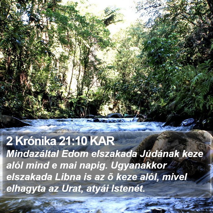 2 Krónika 21:10 KAR Bible Study