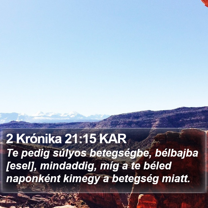 2 Krónika 21:15 KAR Bible Study