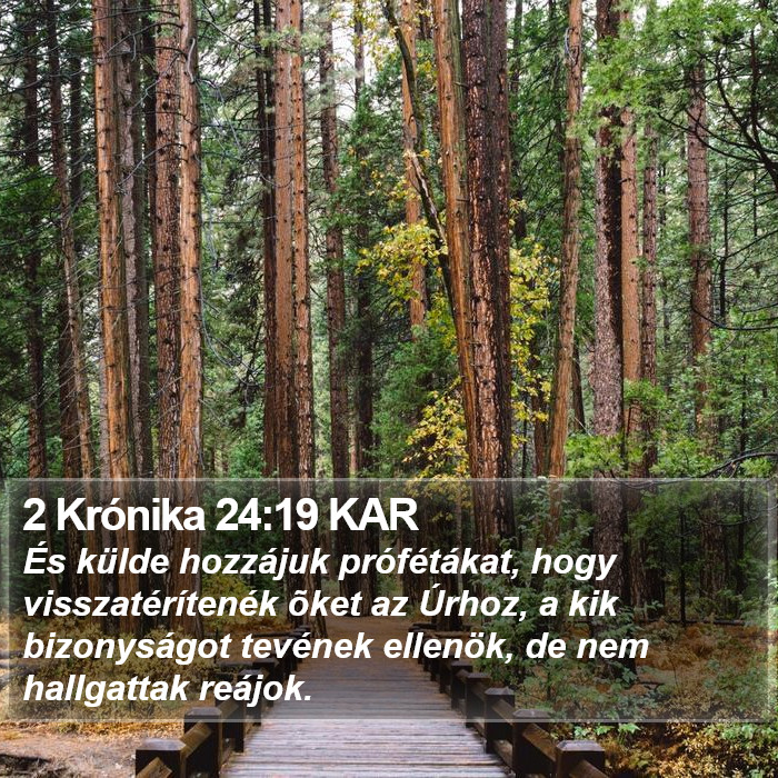 2 Krónika 24:19 KAR Bible Study