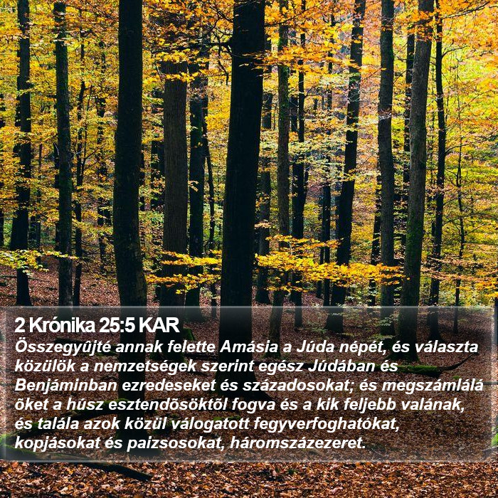 2 Krónika 25:5 KAR Bible Study