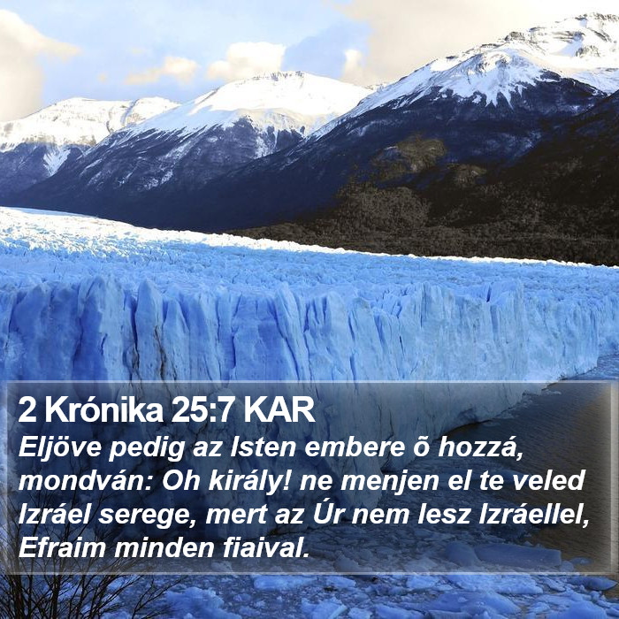 2 Krónika 25:7 KAR Bible Study