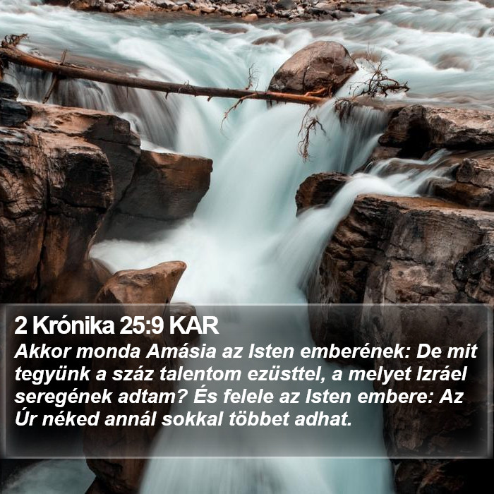 2 Krónika 25:9 KAR Bible Study