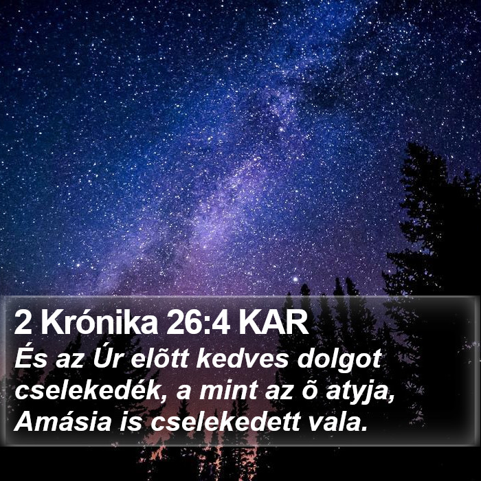 2 Krónika 26:4 KAR Bible Study