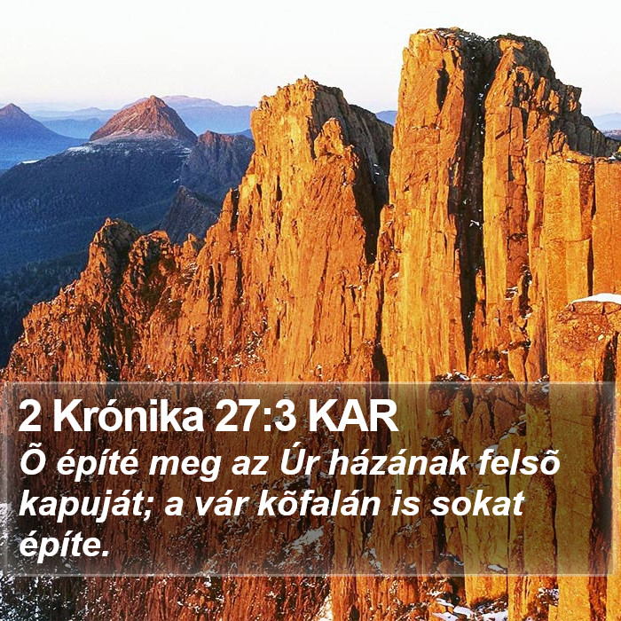 2 Krónika 27:3 KAR Bible Study