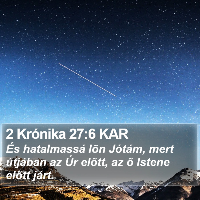 2 Krónika 27:6 KAR Bible Study