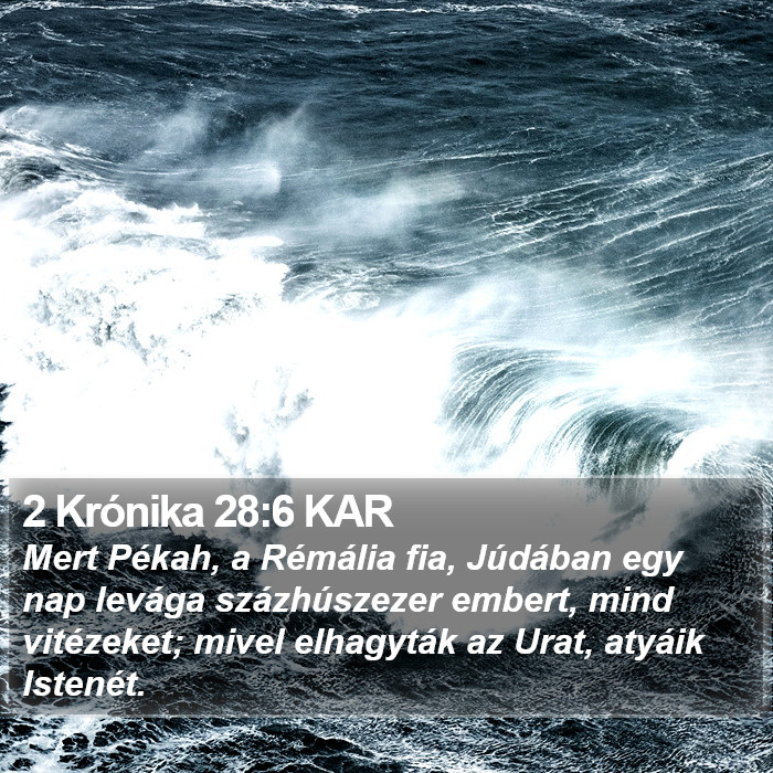 2 Krónika 28:6 KAR Bible Study