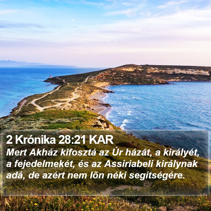 2 Krónika 28:21 KAR Bible Study