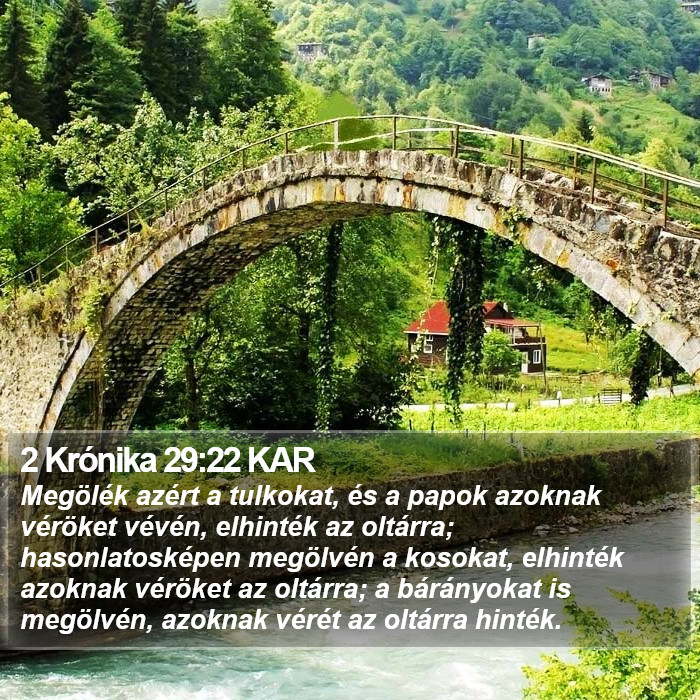 2 Krónika 29:22 KAR Bible Study