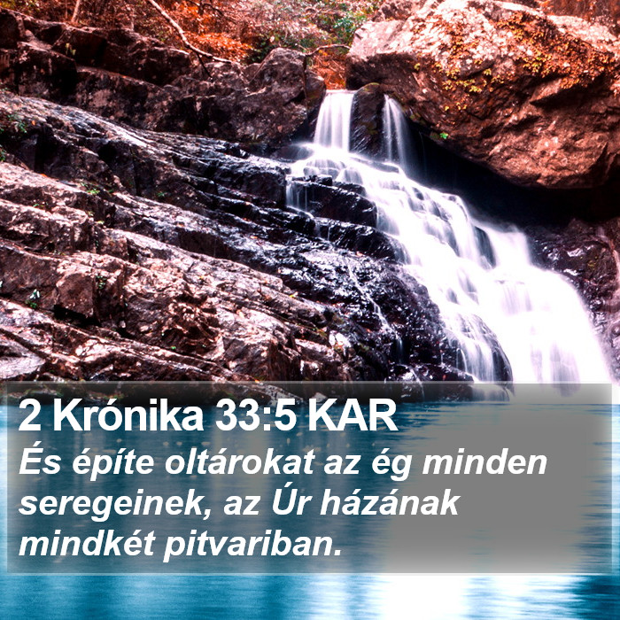 2 Krónika 33:5 KAR Bible Study