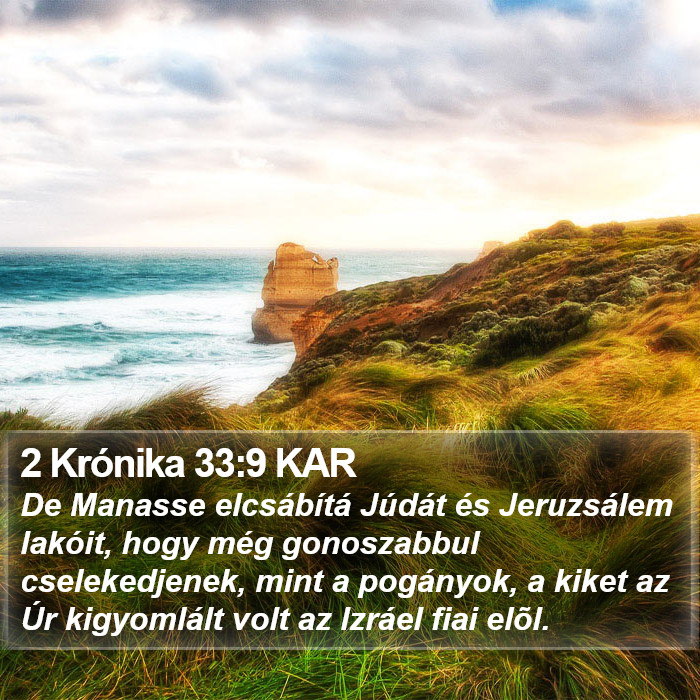 2 Krónika 33:9 KAR Bible Study