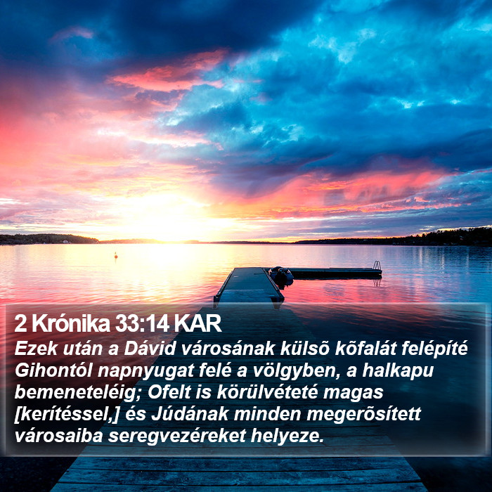 2 Krónika 33:14 KAR Bible Study