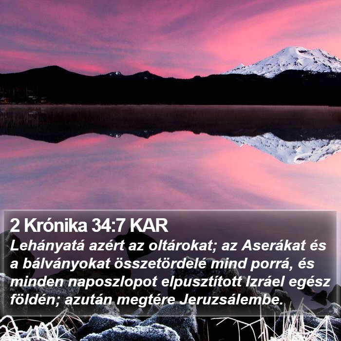 2 Krónika 34:7 KAR Bible Study