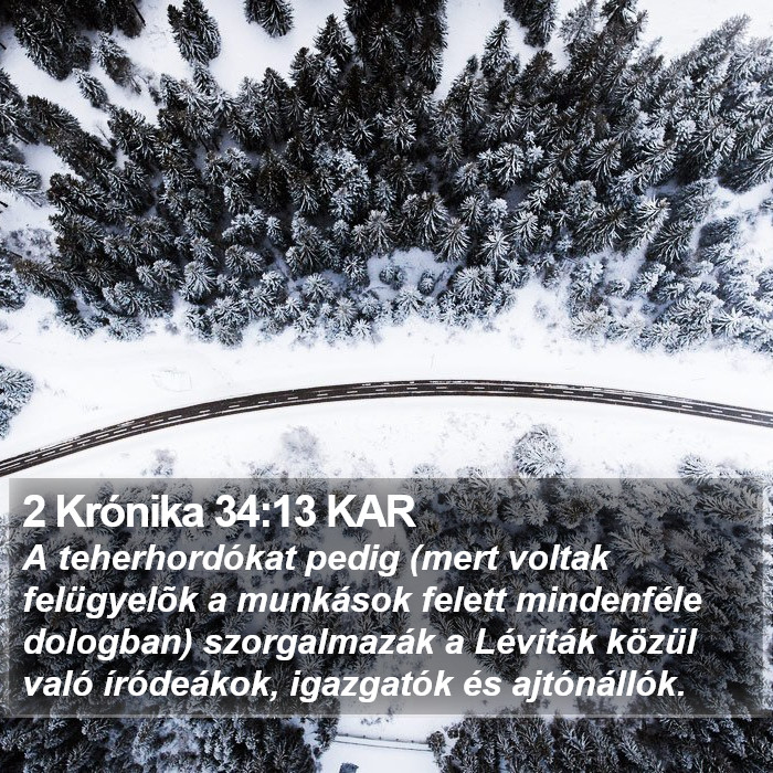 2 Krónika 34:13 KAR Bible Study