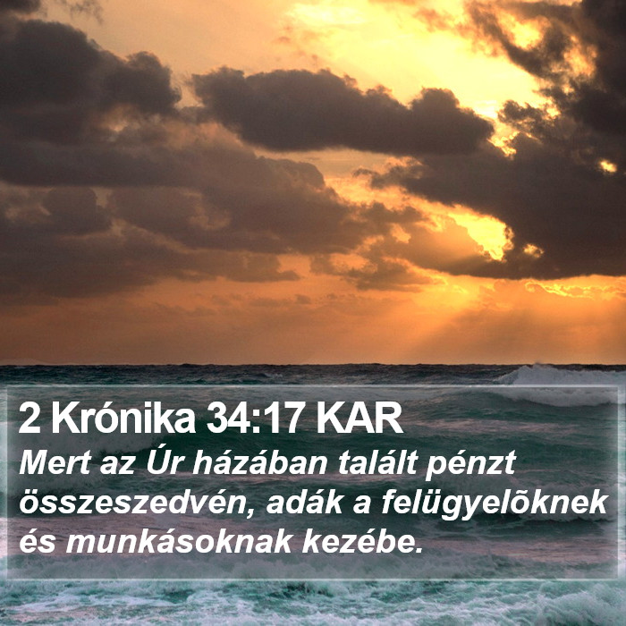 2 Krónika 34:17 KAR Bible Study