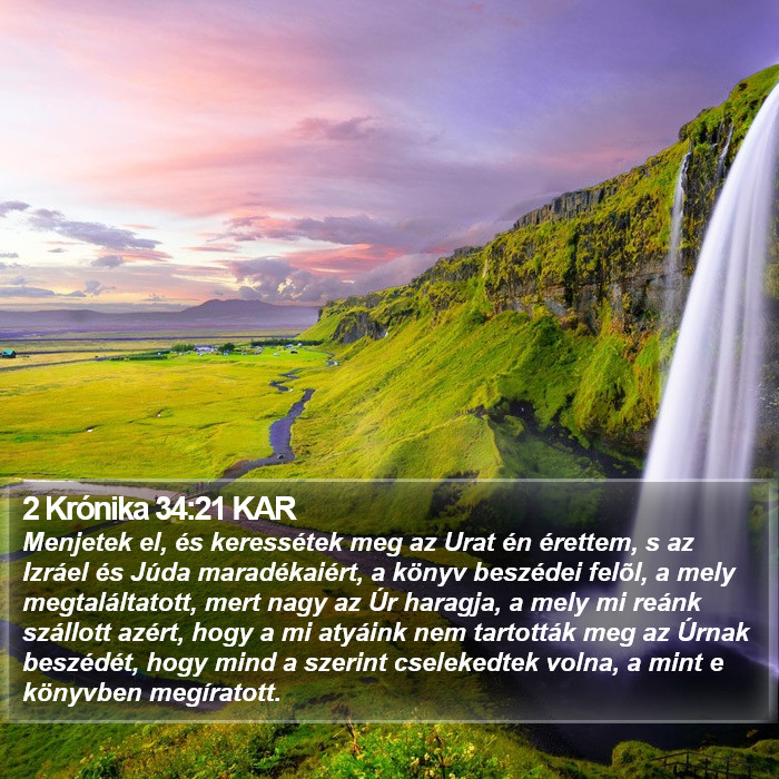 2 Krónika 34:21 KAR Bible Study