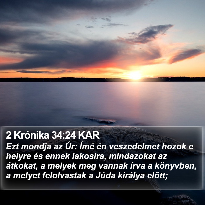 2 Krónika 34:24 KAR Bible Study