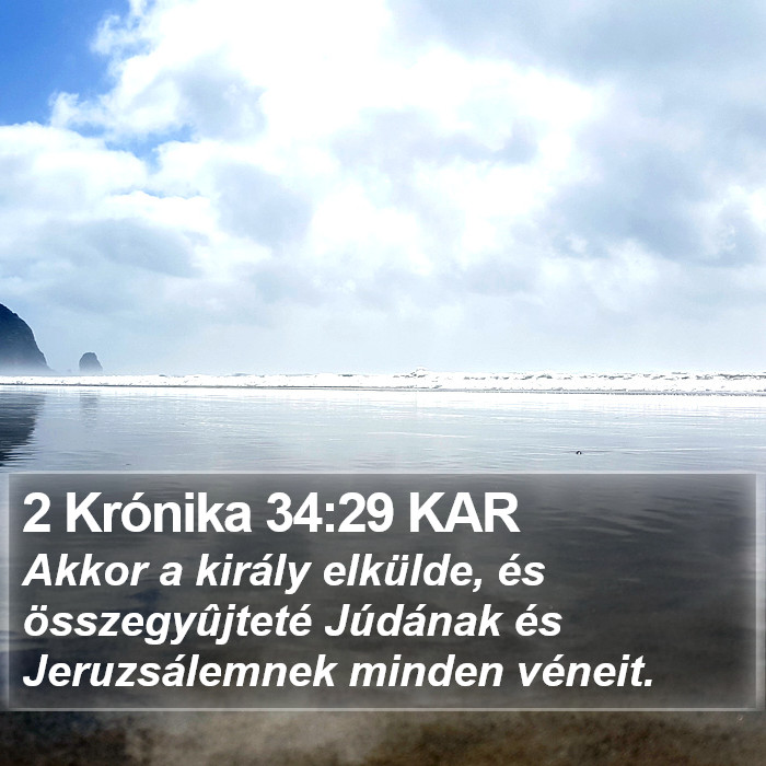 2 Krónika 34:29 KAR Bible Study