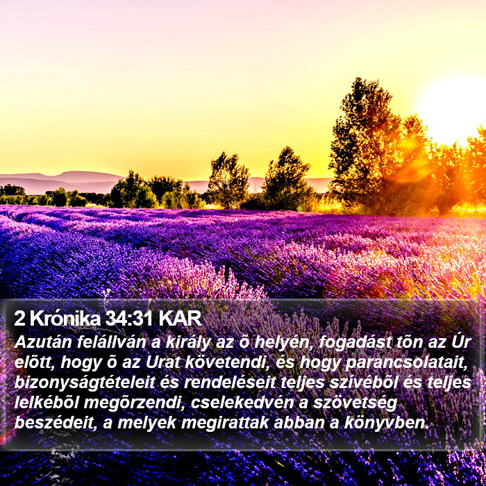 2 Krónika 34:31 KAR Bible Study