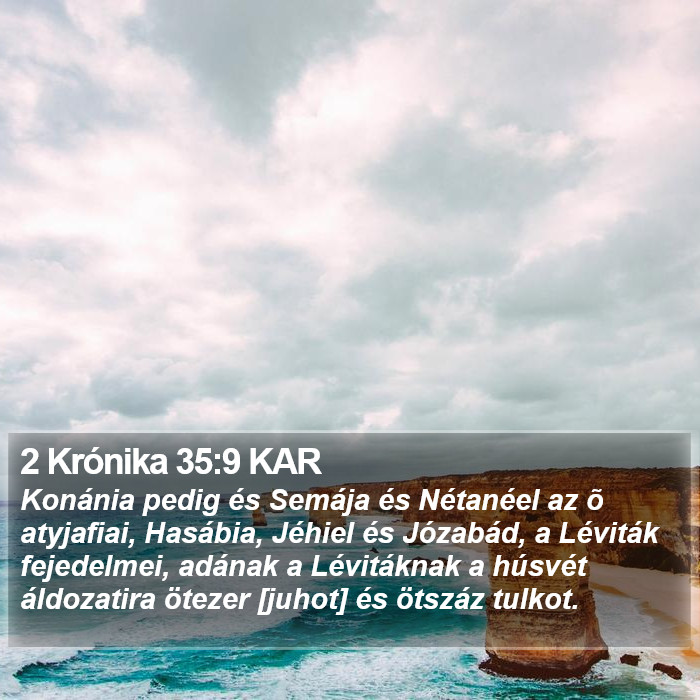 2 Krónika 35:9 KAR Bible Study