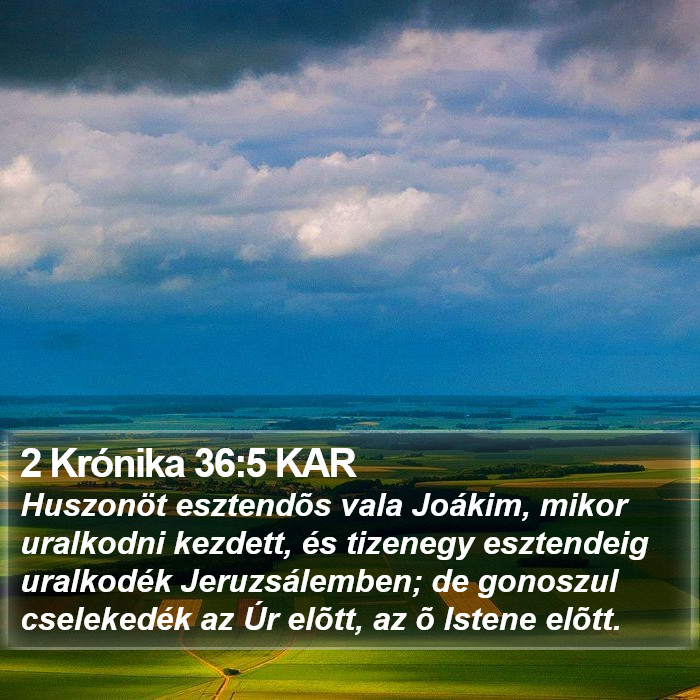 2 Krónika 36:5 KAR Bible Study