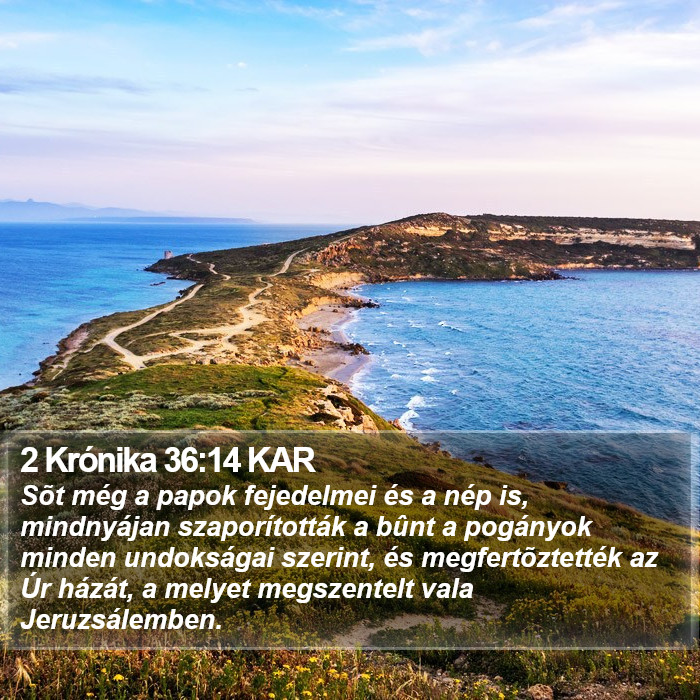 2 Krónika 36:14 KAR Bible Study