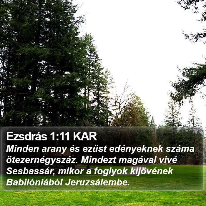 Ezsdrás 1:11 KAR Bible Study