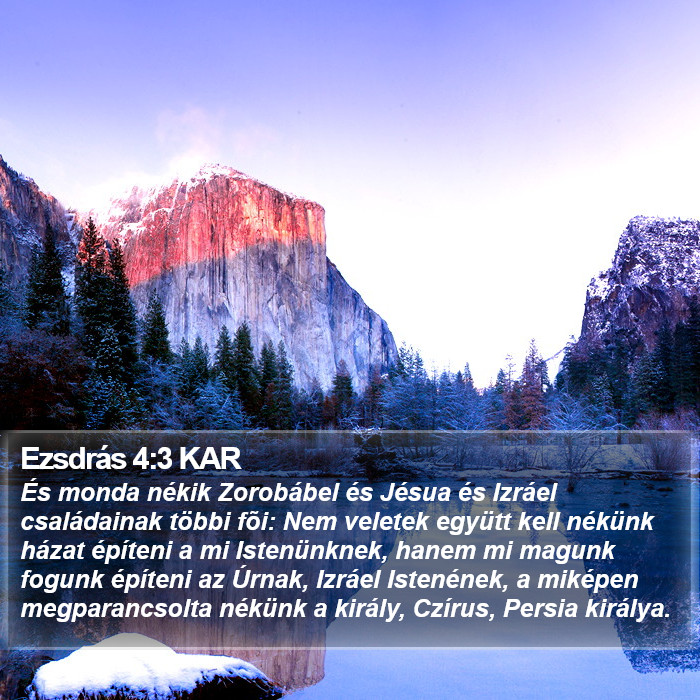 Ezsdrás 4:3 KAR Bible Study