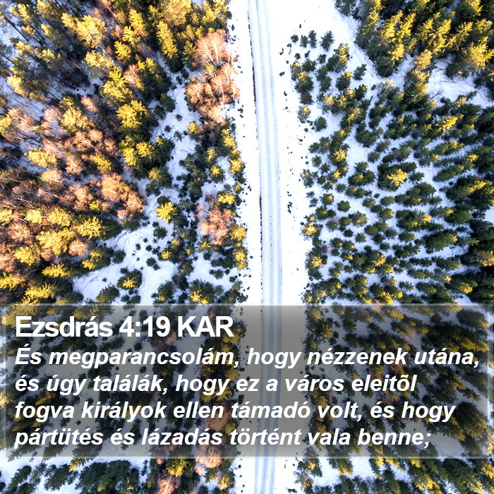 Ezsdrás 4:19 KAR Bible Study