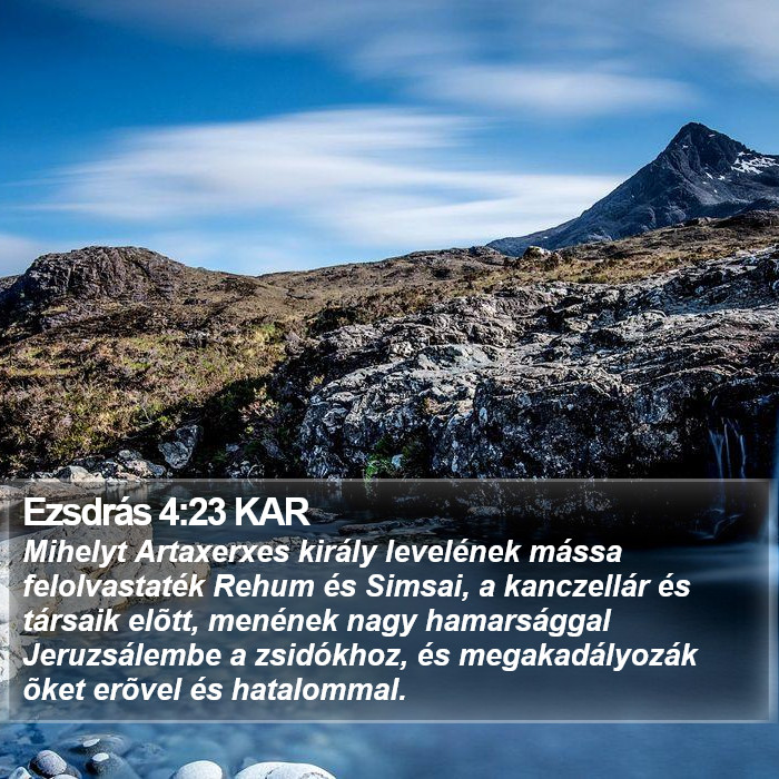 Ezsdrás 4:23 KAR Bible Study