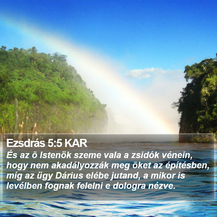 Ezsdrás 5:5 KAR Bible Study