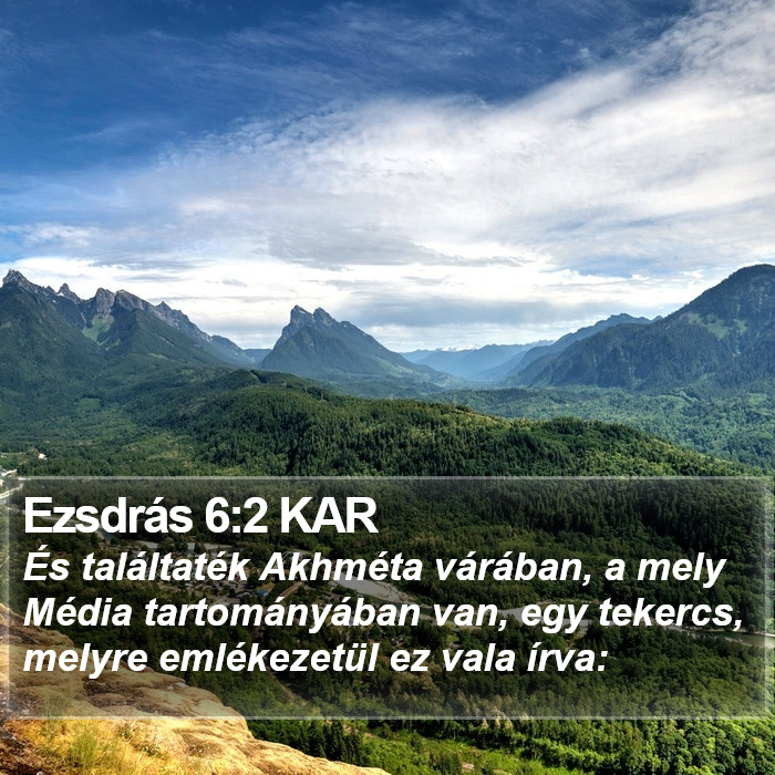 Ezsdrás 6:2 KAR Bible Study