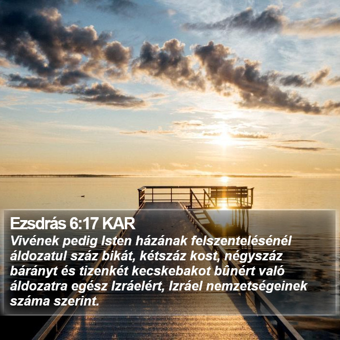 Ezsdrás 6:17 KAR Bible Study