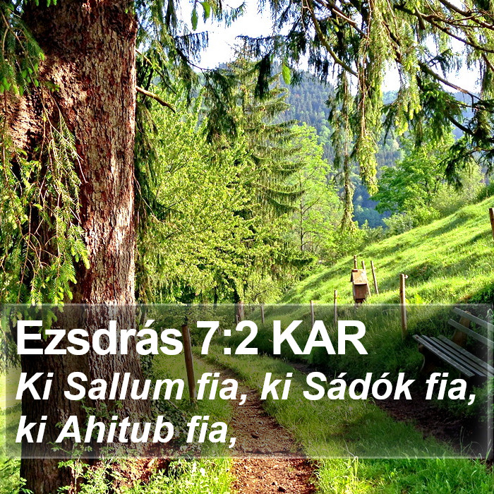 Ezsdrás 7:2 KAR Bible Study