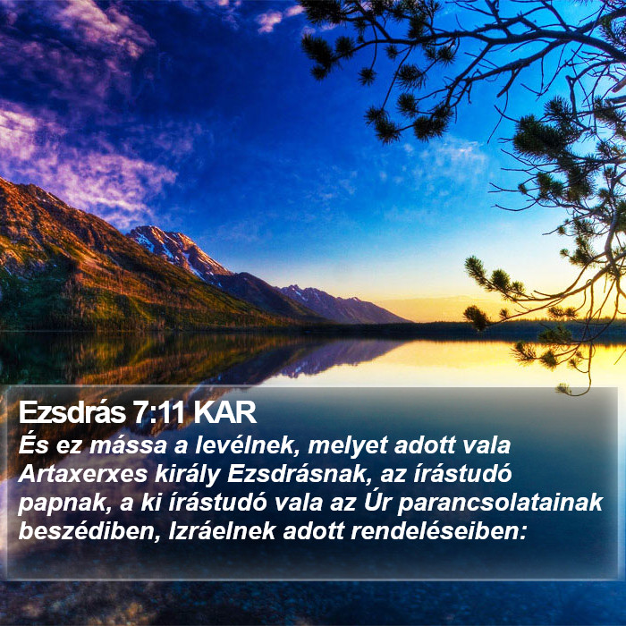 Ezsdrás 7:11 KAR Bible Study