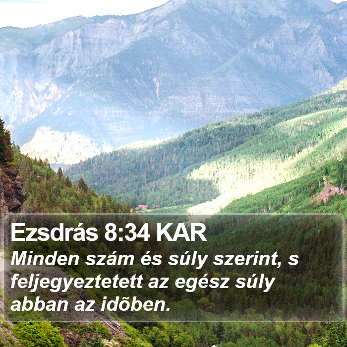 Ezsdrás 8:34 KAR Bible Study