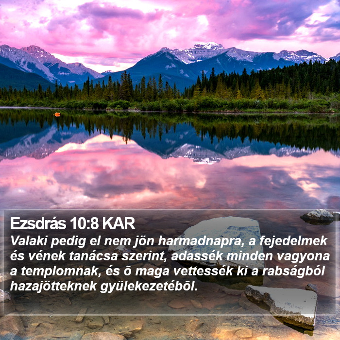 Ezsdrás 10:8 KAR Bible Study