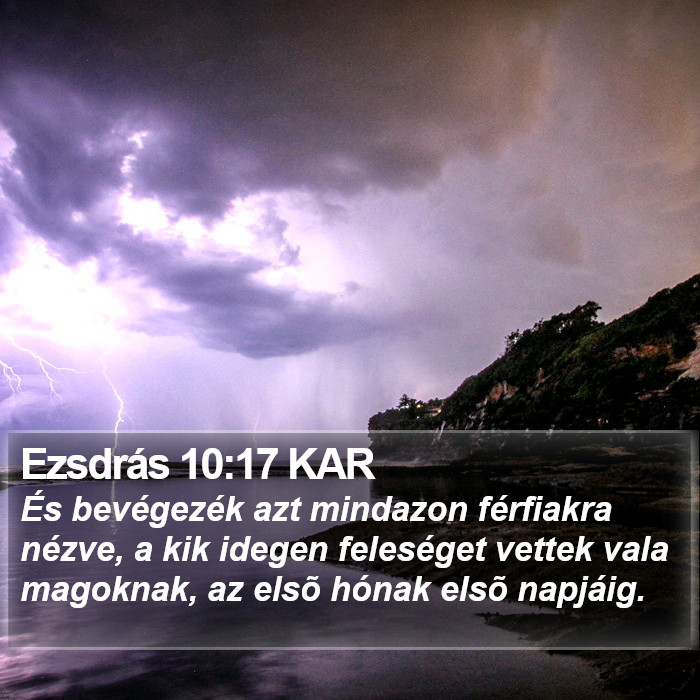 Ezsdrás 10:17 KAR Bible Study