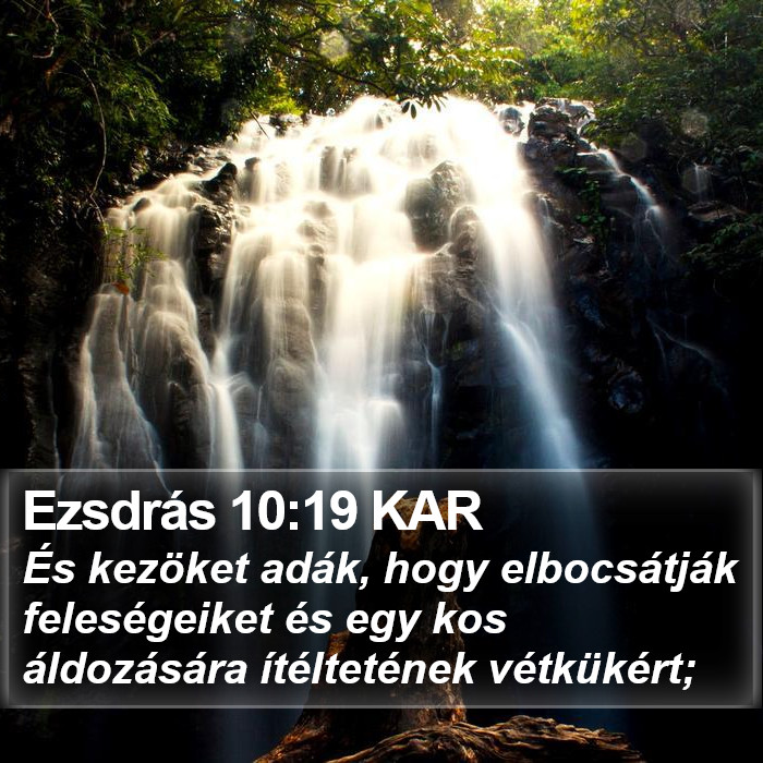 Ezsdrás 10:19 KAR Bible Study