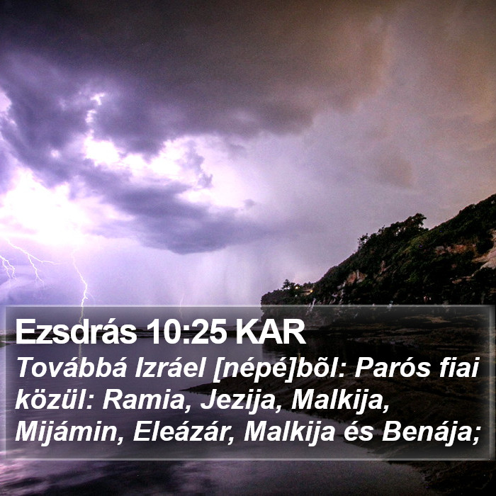 Ezsdrás 10:25 KAR Bible Study