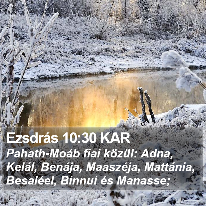 Ezsdrás 10:30 KAR Bible Study