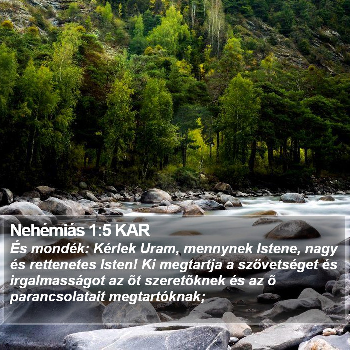 Nehémiás 1:5 KAR Bible Study