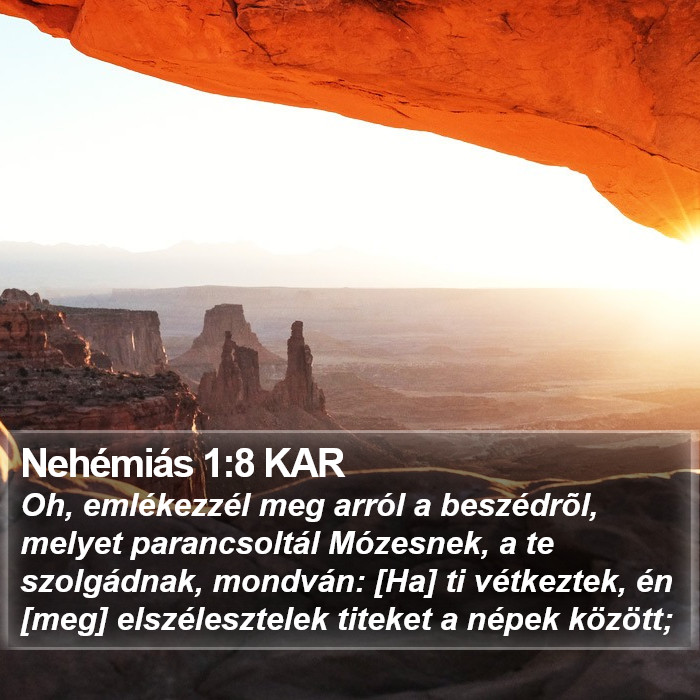 Nehémiás 1:8 KAR Bible Study