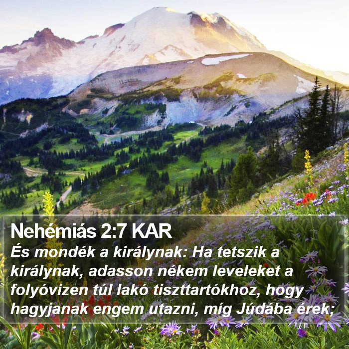 Nehémiás 2:7 KAR Bible Study