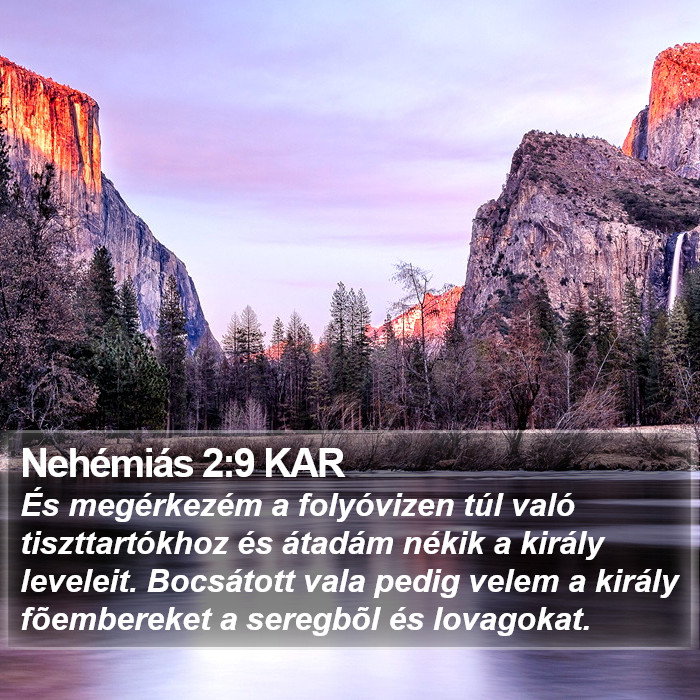 Nehémiás 2:9 KAR Bible Study
