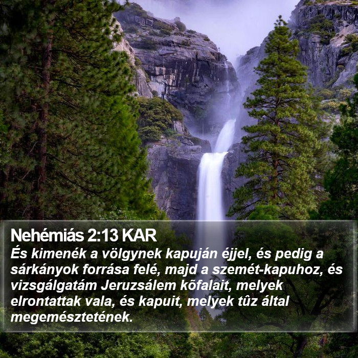 Nehémiás 2:13 KAR Bible Study